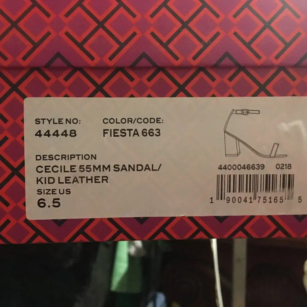 Tory Burch Cecile Ankle Strap Block Heels - NEW!
